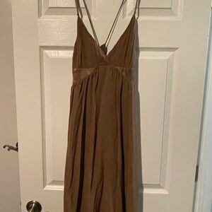 bebe Brown Backless Dress